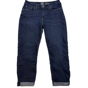 Levi’s Signature Gold Women’s Slim Boyfriend Dark Denim Mid-Rise Cuffed Jeans